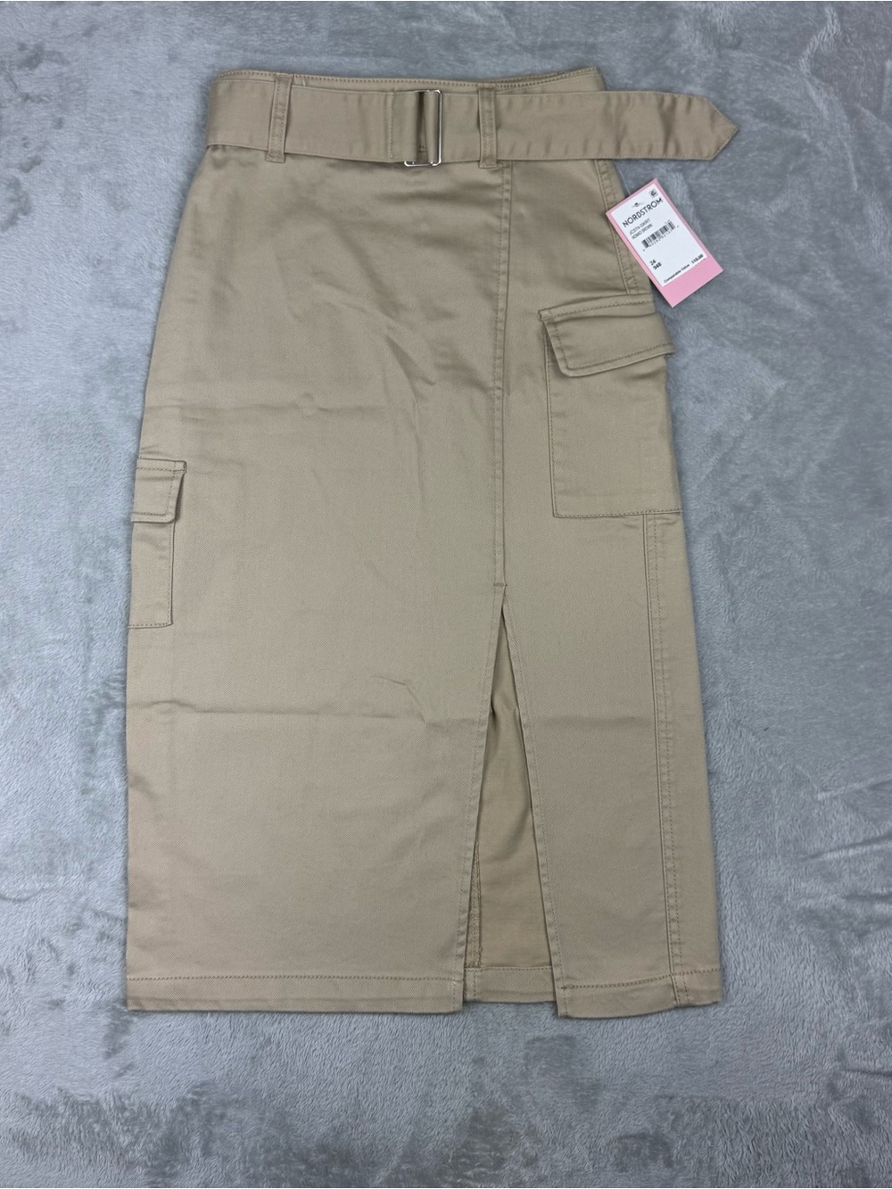 Juicy couture cargo skirt w belt nomad brown